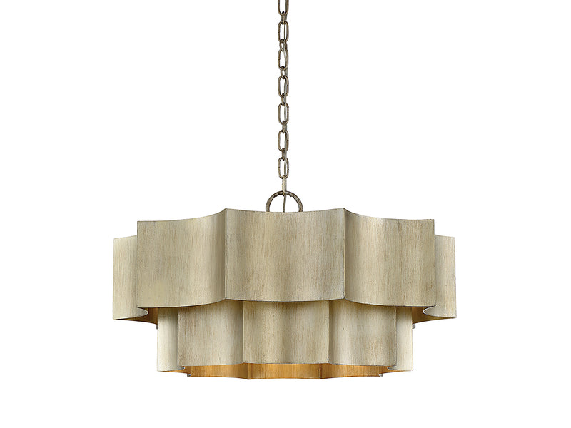 Savoy House Shelby 7-101-6-53 Six Light Pendant, Silver Patina Finish - LightingWellCo