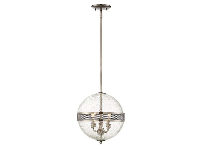 Savoy House Stirling 7-200-3-57 Three Light Pendant, Polished Pewter Finish - LightingWellCo