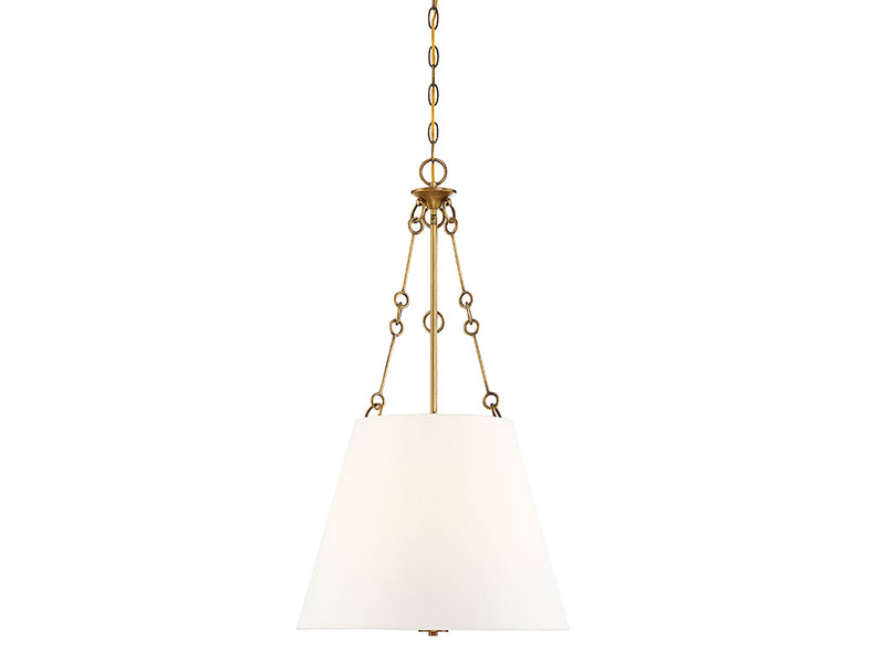 Savoy House Austin 7-2201-4-322 Four Light Pendant, Warm Brass Finish - LightingWellCo