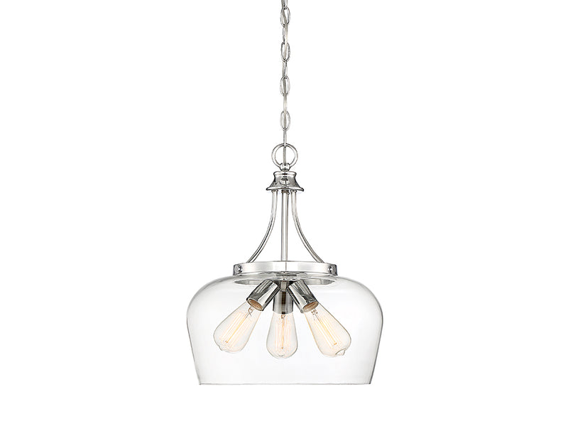 Savoy House Octave 7-4034-3-11 Three Light Pendant, Polished Chrome Finish - LightingWellCo