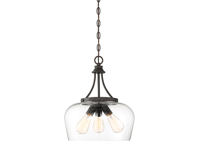 Savoy House Octave 7-4034-3-13 Three Light Pendant, English Bronze Finish - LightingWellCo