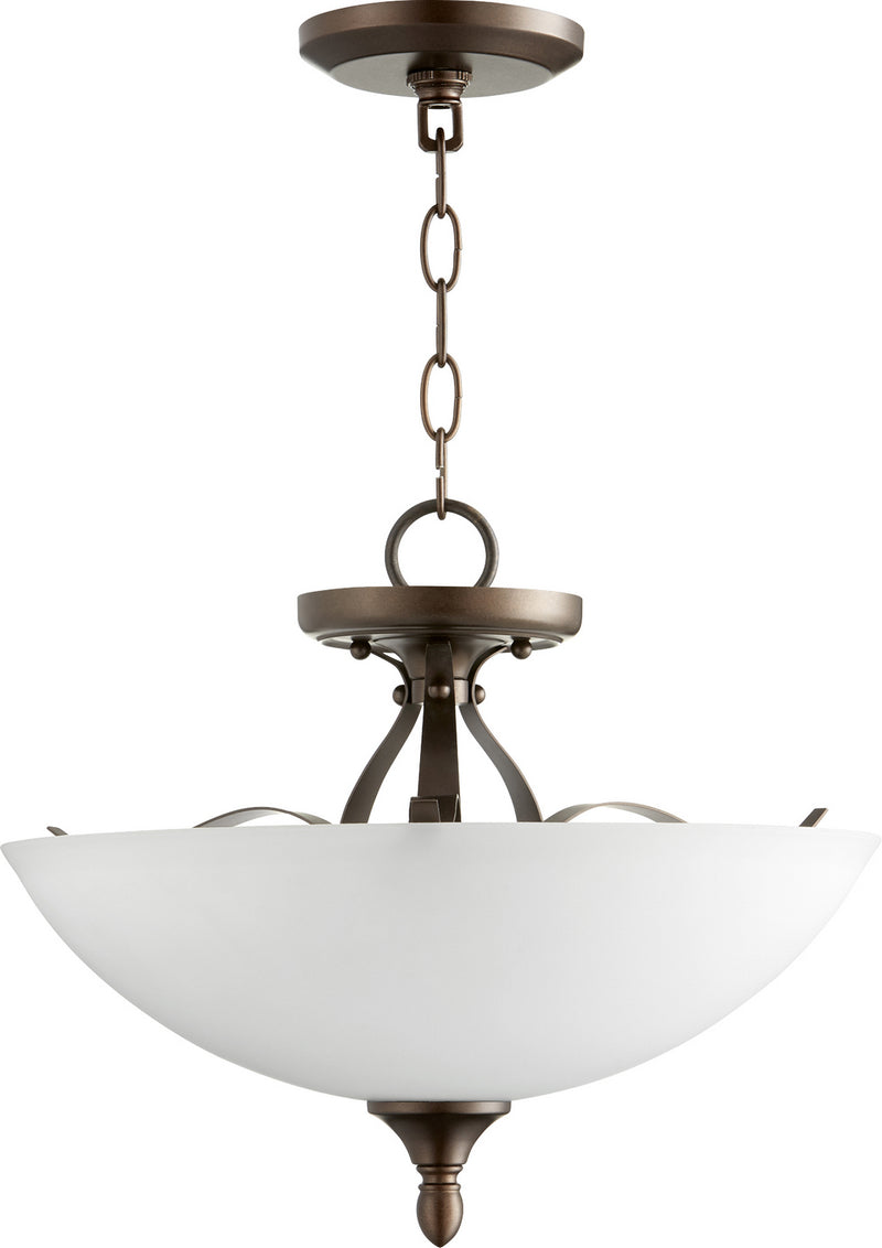 Quorum 2827-15-86 Three Light Dual Mount, Oiled Bronze Finish - LightingWellCo