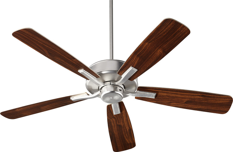 Quorum 42525-65 52``Ceiling Fan, Satin Nickel Finish - LightingWellCo