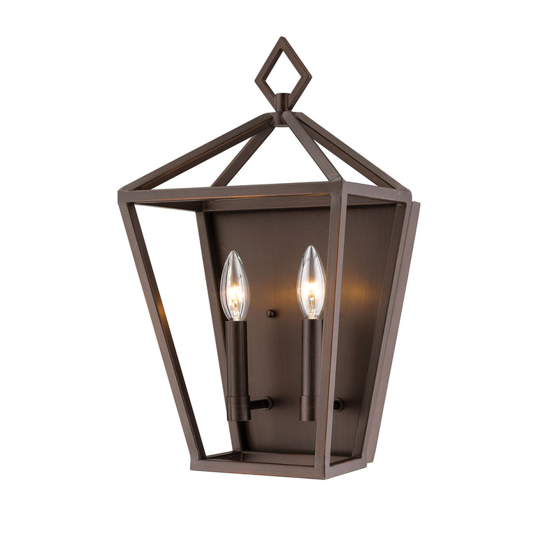 Millennium 2572-RBZ Two Light Wall Sconce, Rubbed Bronze Finish - LightingWellCo