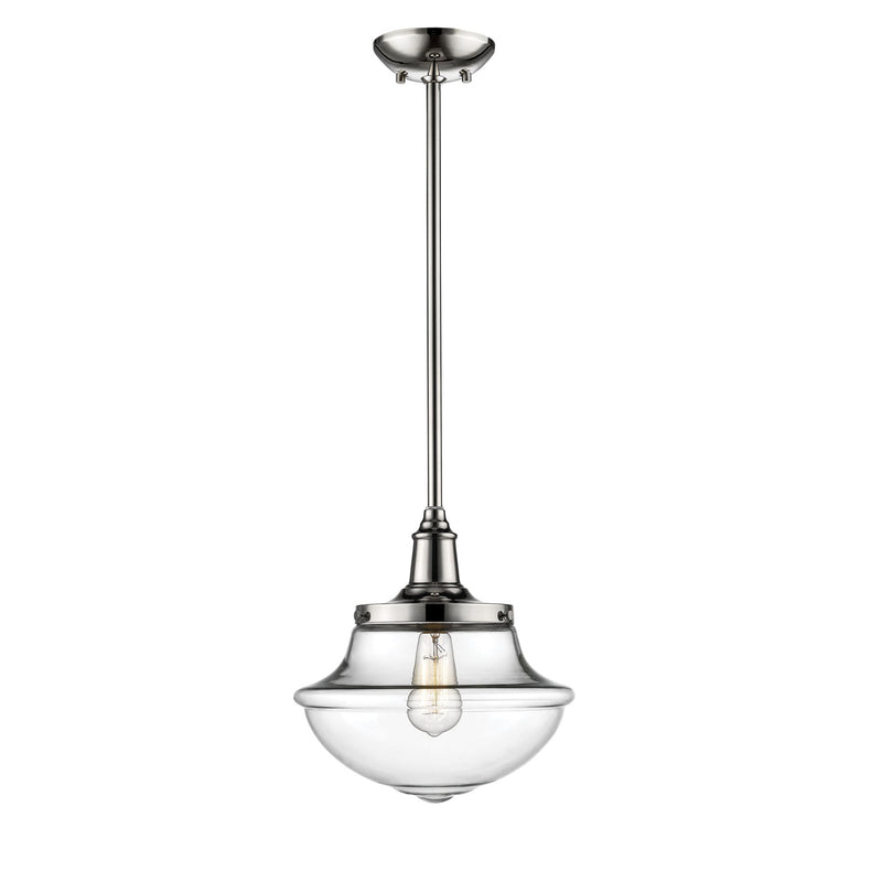 Millennium 3461-PN One Light Pendant, Polished Nickel Finish - LightingWellCo