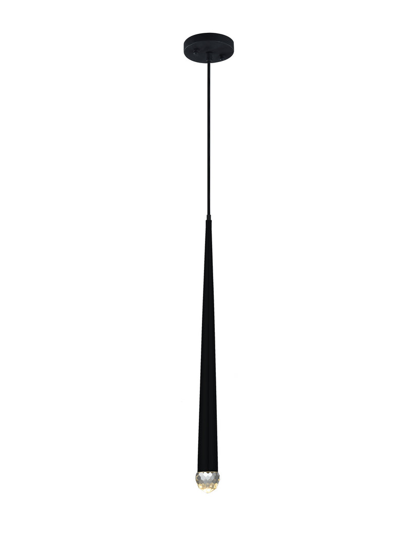 Matteo Lighting C62701MB LED Pendant, Matte Black Finish - LightingWellCo