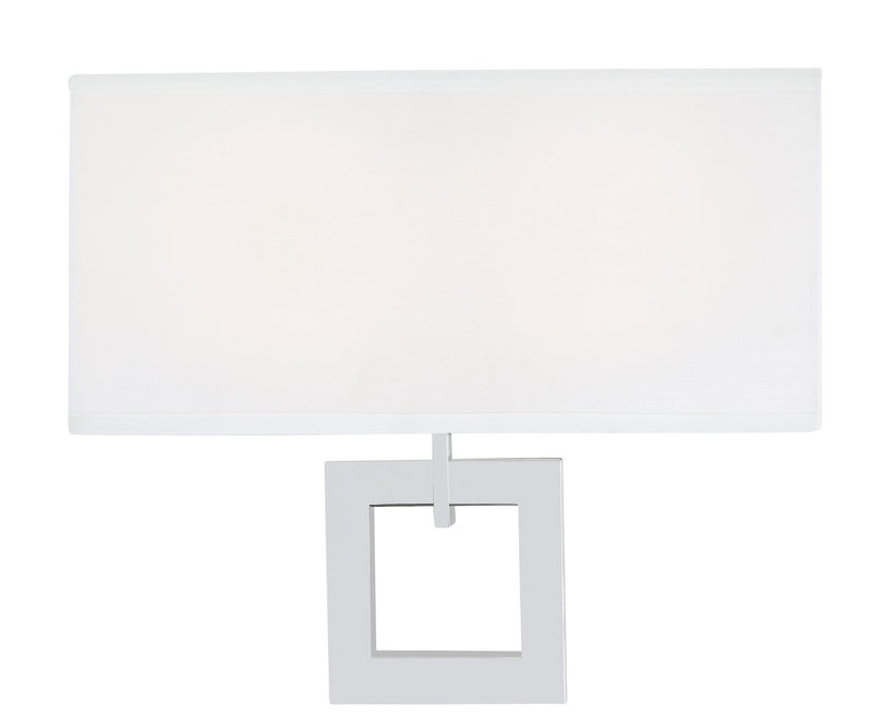 Matteo Lighting W55002CH Two Light Wall Sconce, White Finish - LightingWellCo