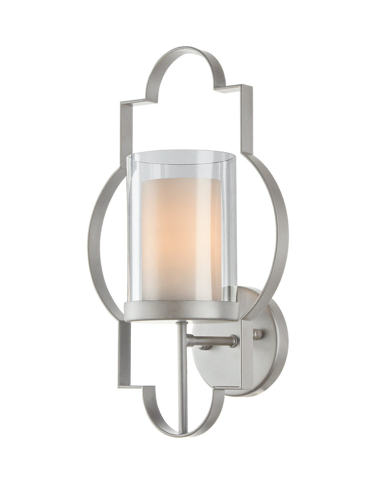 Matteo Lighting W56801SV One Light Wall Sconce, Rusty Silver Finish - LightingWellCo