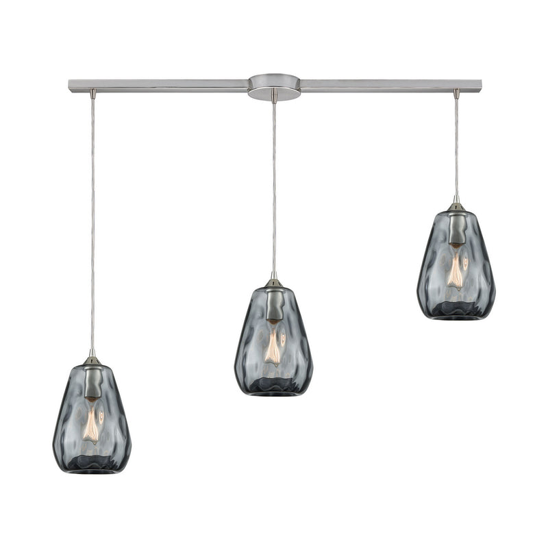 ELK Home 25101/3L Three Light Pendant, Satin Nickel Finish - At LightingWellCo