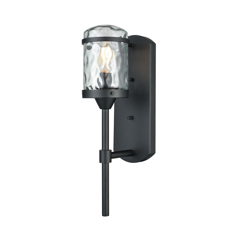 ELK Home 45400/1 One Light Wall Sconce, Charcoal Black Finish - At LightingWellCo