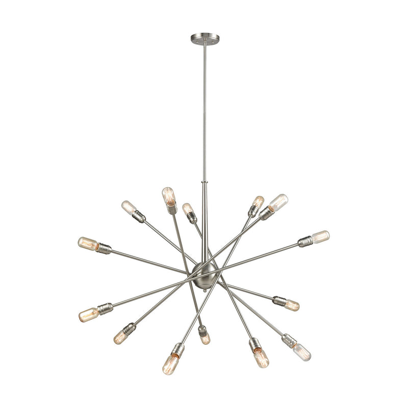 ELK Home 46262/14 14 Light Chandelier, Satin Nickel Finish - At LightingWellCo