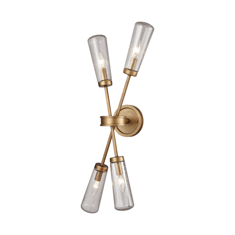 ELK Home 66980/4 Four Light Wall Sconce, Matte Gold Finish - At LightingWellCo