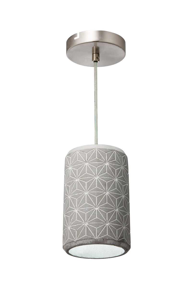 Varaluz 211M01B One Light Mini Pendant, Concrete Finish - LightingWellCo