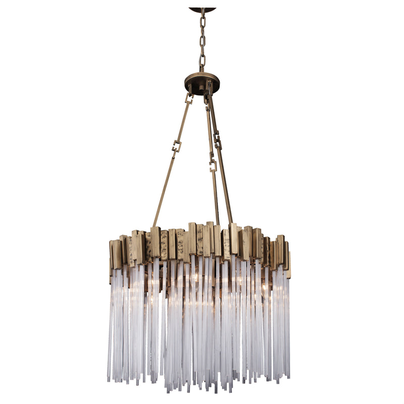 Varaluz 309P09HG Nine Light Pendant, Havana Gold Finish - LightingWellCo