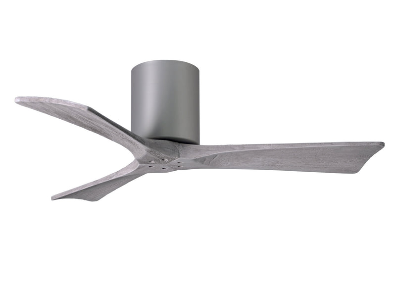 Matthews Fan Company Irene IR3H-BN-BW-42 42``Ceiling Fan, Brushed Nickel Finish - LightingWellCo