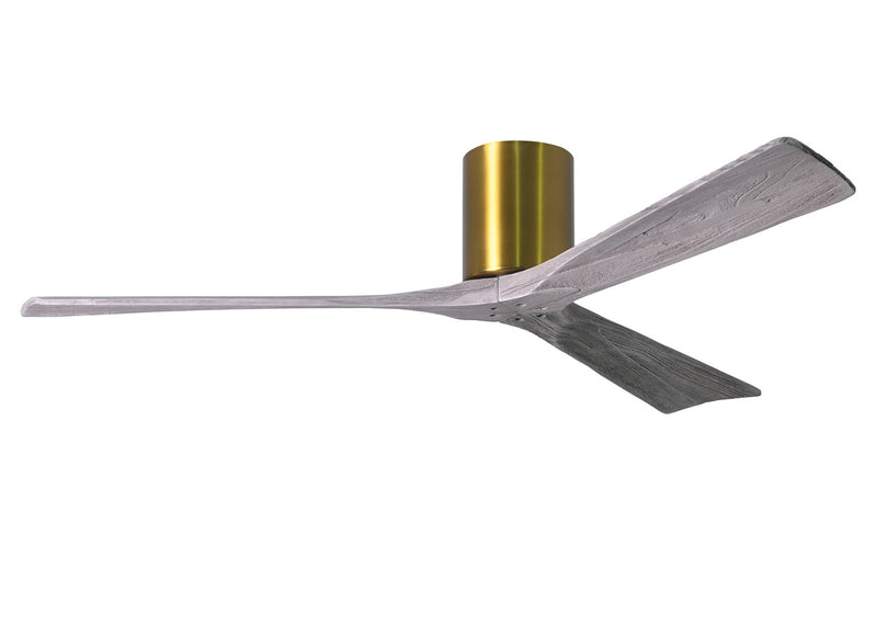 Matthews Fan Company Irene IR3H-BRBR-BW-60 60``Ceiling Fan, Brushed Brass Finish - LightingWellCo