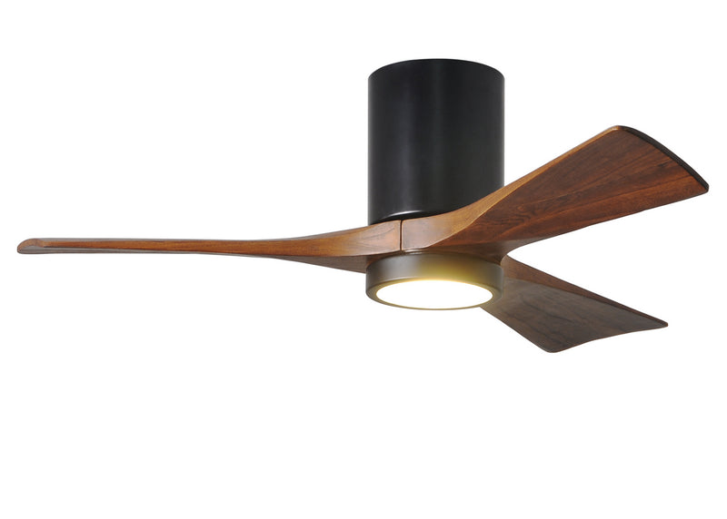 Matthews Fan Company Irene IR3HLK-BK-WA-42 42``Ceiling Fan, Matte Black Finish - LightingWellCo