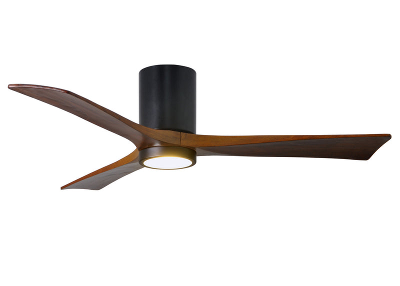 Matthews Fan Company Irene IR3HLK-BK-WA-52 52``Ceiling Fan, Matte Black Finish - LightingWellCo