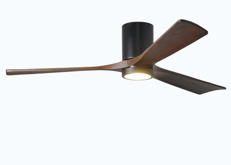 Matthews Fan Company Irene IR3HLK-BK-WA-60 60``Ceiling Fan, Matte Black Finish - LightingWellCo