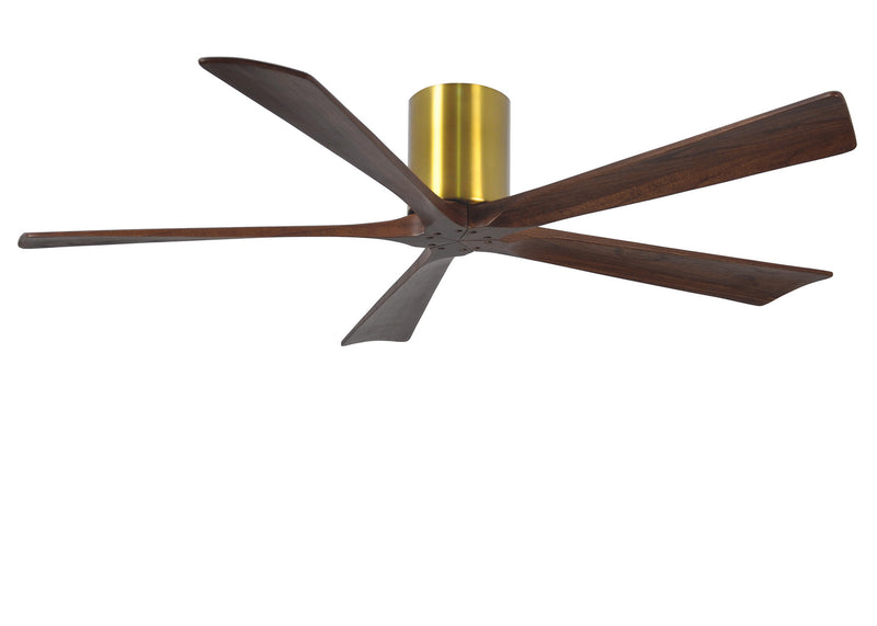 Matthews Fan Company Irene IR5H-BRBR-WA-60 60``Ceiling Fan, Brushed Brass Finish - LightingWellCo