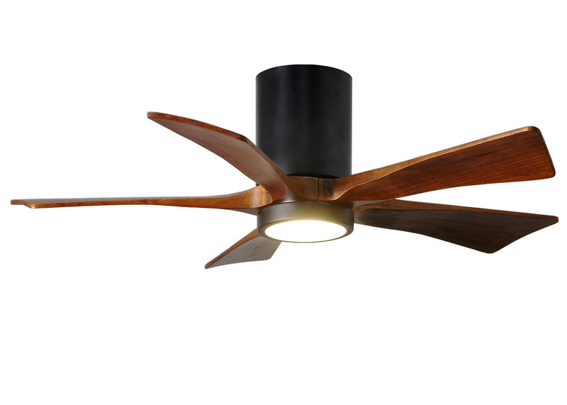 Matthews Fan Company Irene IR5HLK-BK-WA-42 42``Ceiling Fan, Matte Black Finish - LightingWellCo