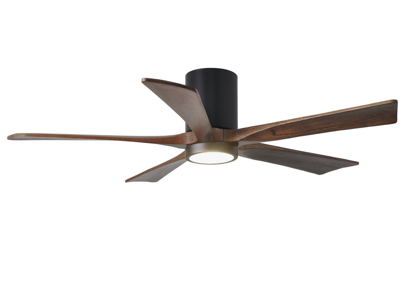 Matthews Fan Company Irene IR5HLK-BK-WA-52 52``Ceiling Fan, Matte Black Finish - LightingWellCo