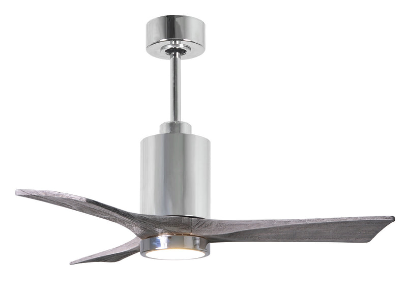 Matthews Fan Company Patricia PA3-CR-BW-42 42``Ceiling Fan, Polished Chrome Finish - LightingWellCo