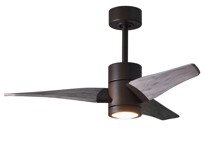 Matthews Fan Company Super Janet SJ-TB-BW-42 42``Ceiling Fan, Textured Bronze Finish - LightingWellCo