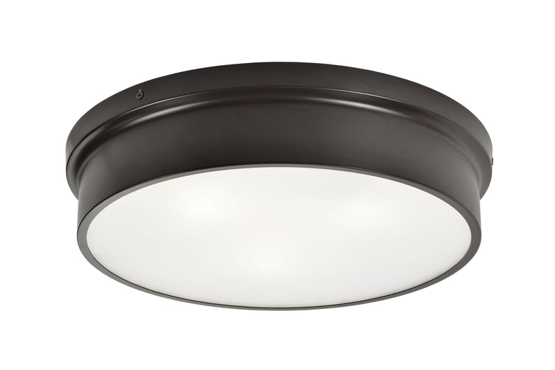 Matteo Lighting M12803BZ Three Light Flush Mount, Bronze Finish - LightingWellCo