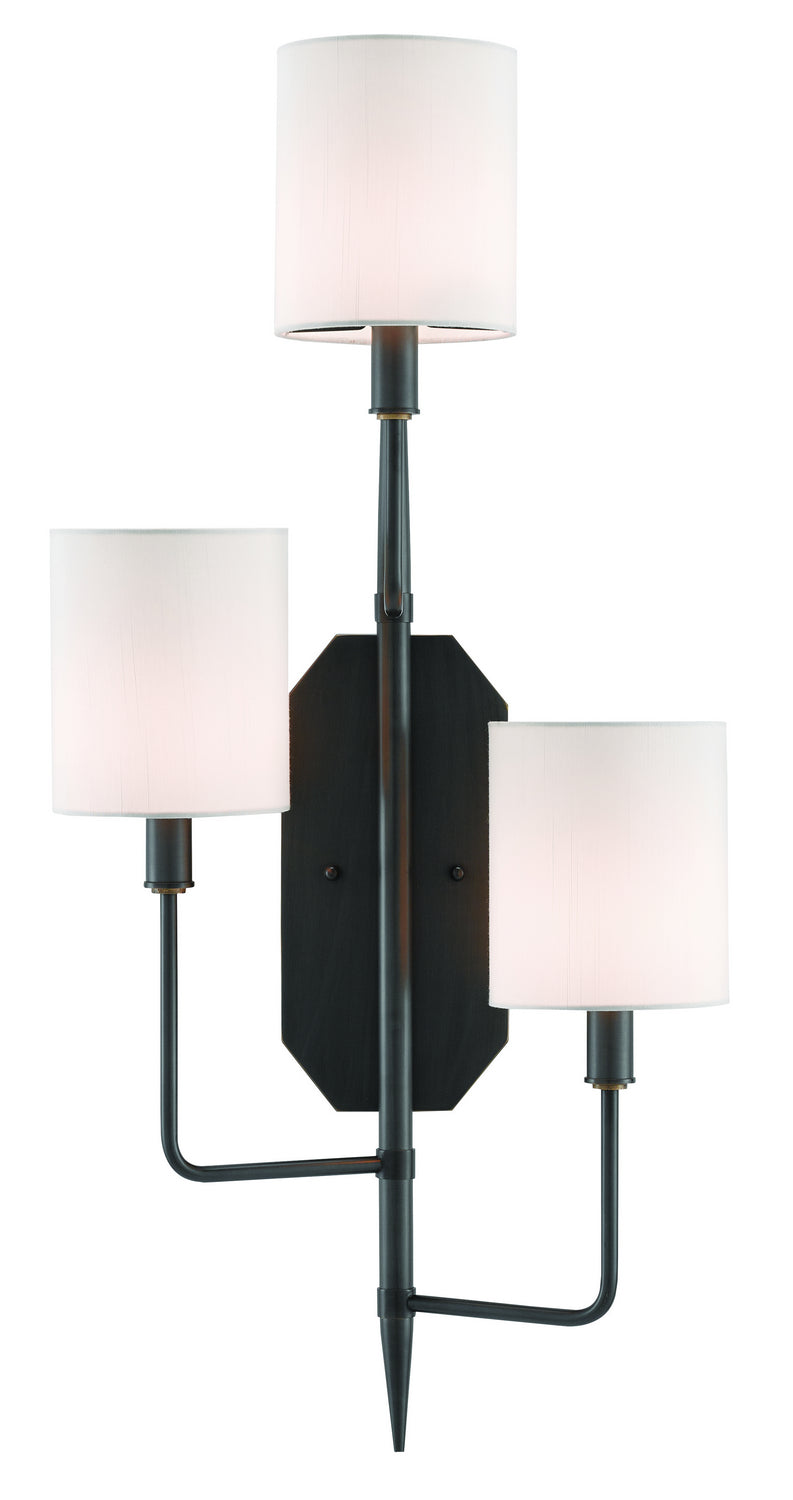 Currey and Company 5000-0099 Three Light Wall Sconce, Oil Rubbed Bronze Finish - LightingWellCo