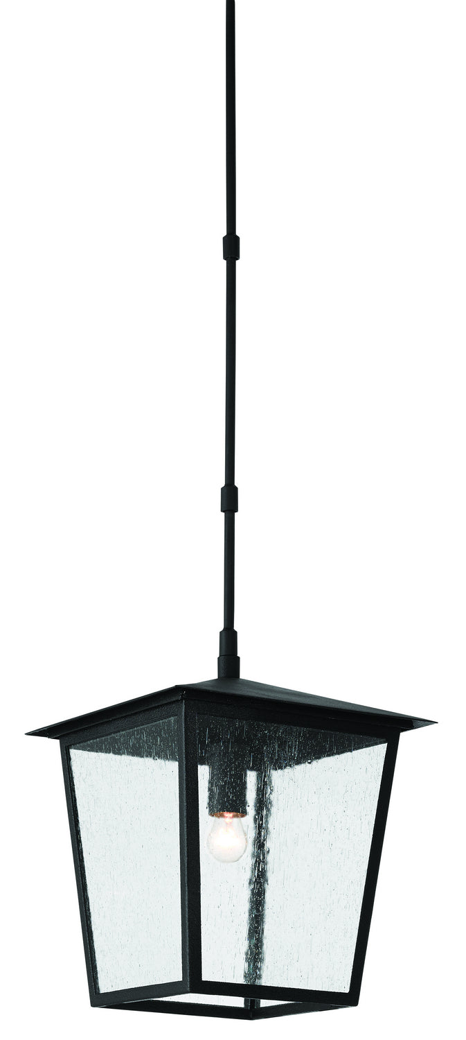 Currey and Company 9500-0001 One Light Outdoor Lantern, Midnight Finish - LightingWellCo