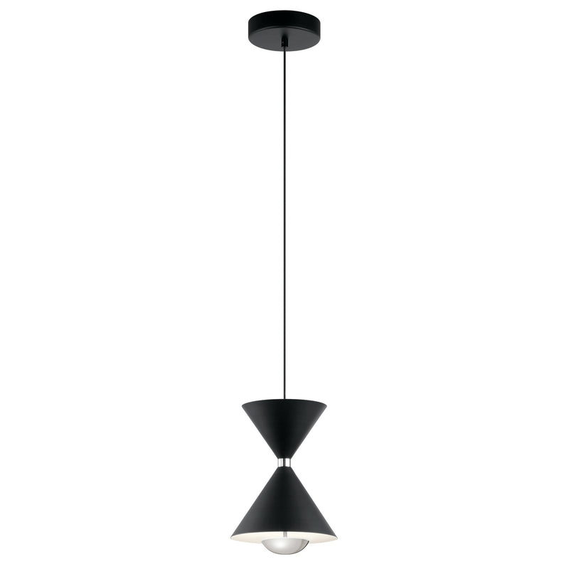 Kichler 84112 LED Mini Pendant, Matte Black Finish - LightingWellCo