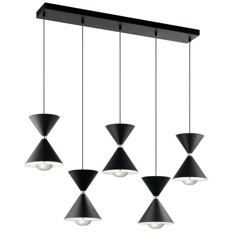 Kichler 84113 LED Linear Pendant, Matte Black Finish - LightingWellCo