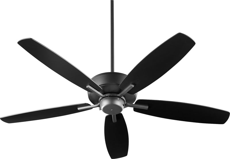 Quorum 7052-69 52``Ceiling Fan, Black Finish - LightingWellCo