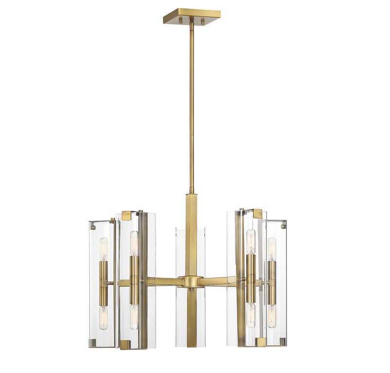 Savoy House 1-9772-10-322 Ten Light Chandelier, Warm Brass Finish LightingWellCo