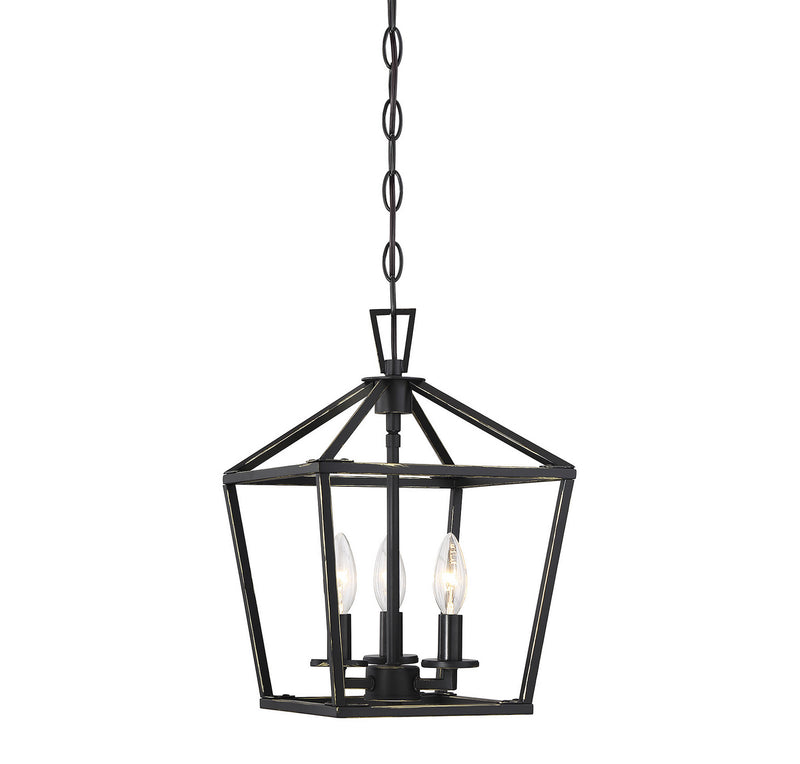 Savoy House 3-320-3-44 Three Light Foyer Pendant, Classic Bronze Finish LightingWellCo