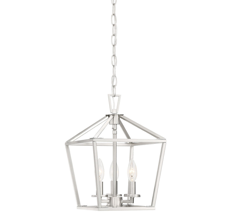 Savoy House 3-320-3-SN Three Light Foyer Pendant, Satin Nickel Finish LightingWellCo