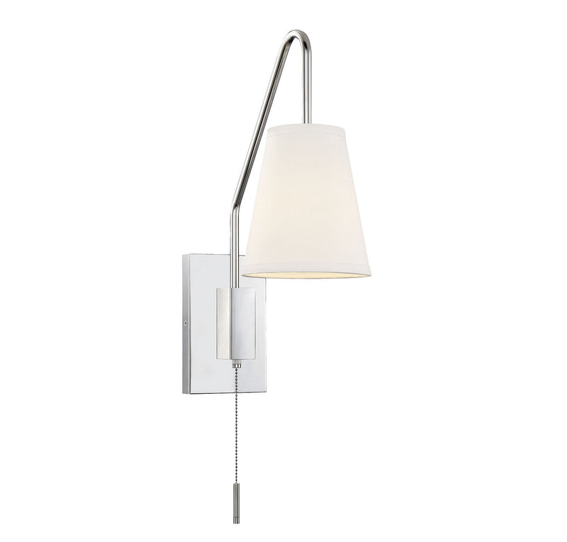 Savoy House Owen 9-0900CP-1-109 One Light Wall Sconce, Polished Nickel Finish - LightingWellCo