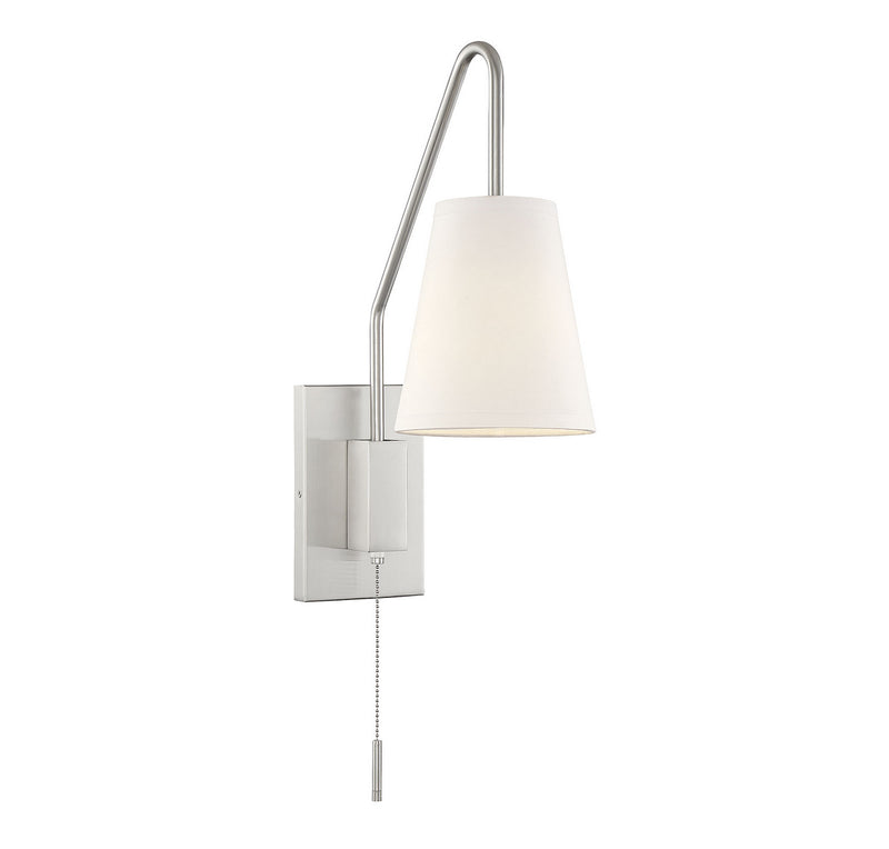 Savoy House Owen 9-0900CP-1-SN One Light Wall Sconce, Satin Nickel Finish - LightingWellCo