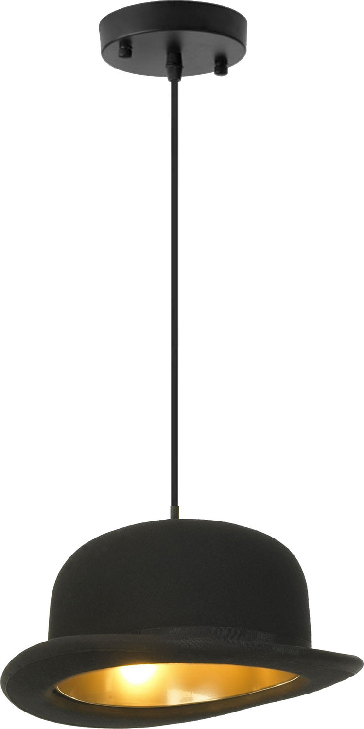 Renwil Blaxton LPC4046 One Light Ceiling Fixture, Black Finish - LightingWellCo