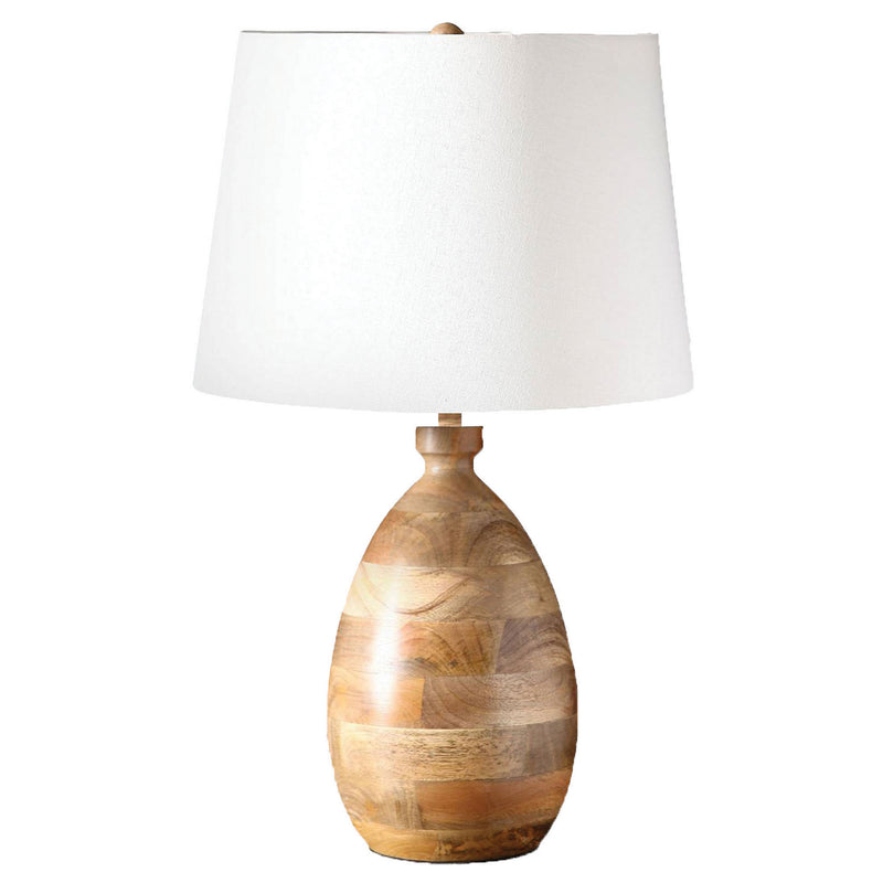 Renwil Nanna LPT566 One Light Table Lamp, Natural Mango Wood Finish - LightingWellCo