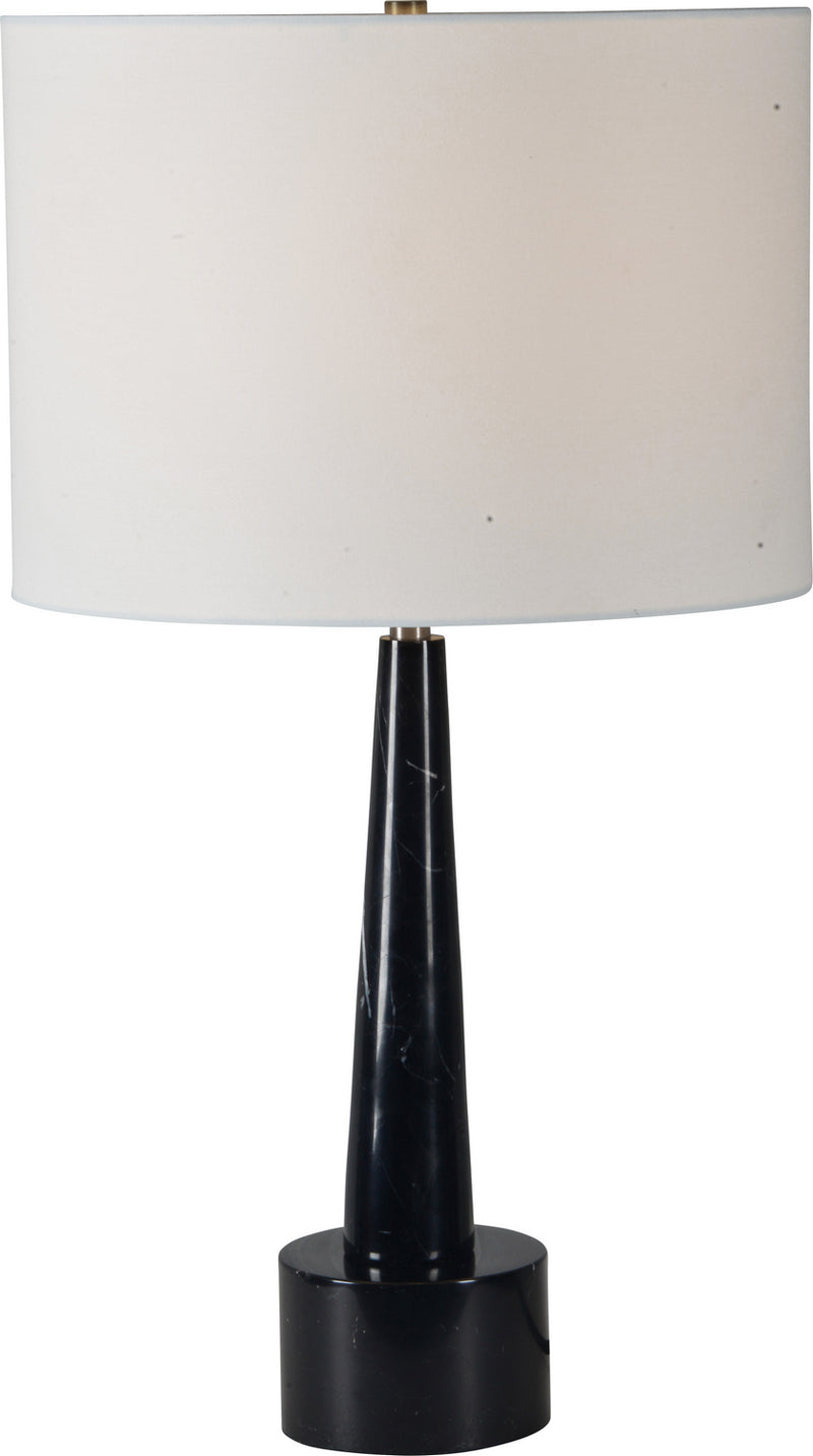 Renwil Briggate LPT885 One Light Table Lamp, Black Marble, Antique Brass Finish - LightingWellCo