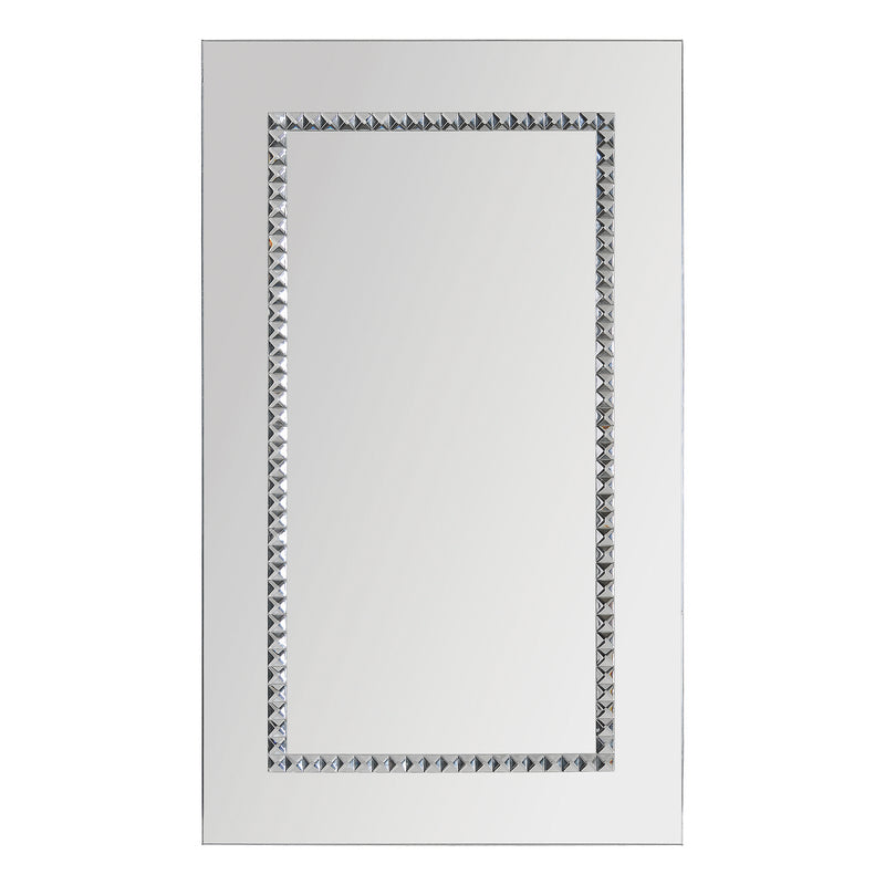 Renwil Embedded Jewels MT1216 Mirror, Chrome/Jewel Border Finish - LightingWellCo