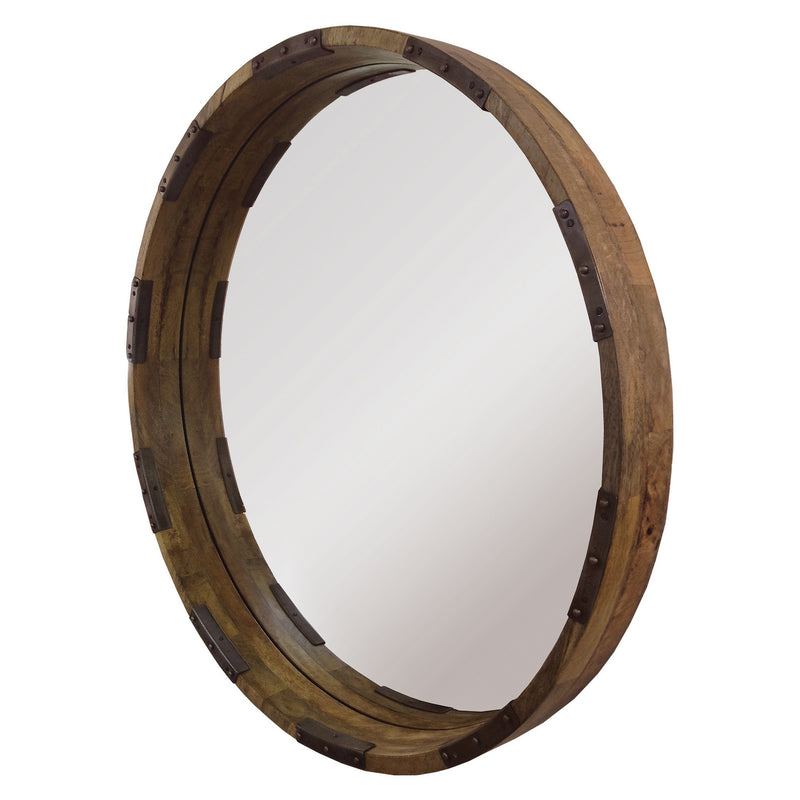 Renwil Industria MT1462 Mirror, Mango w/ Metal Accents Finish - LightingWellCo