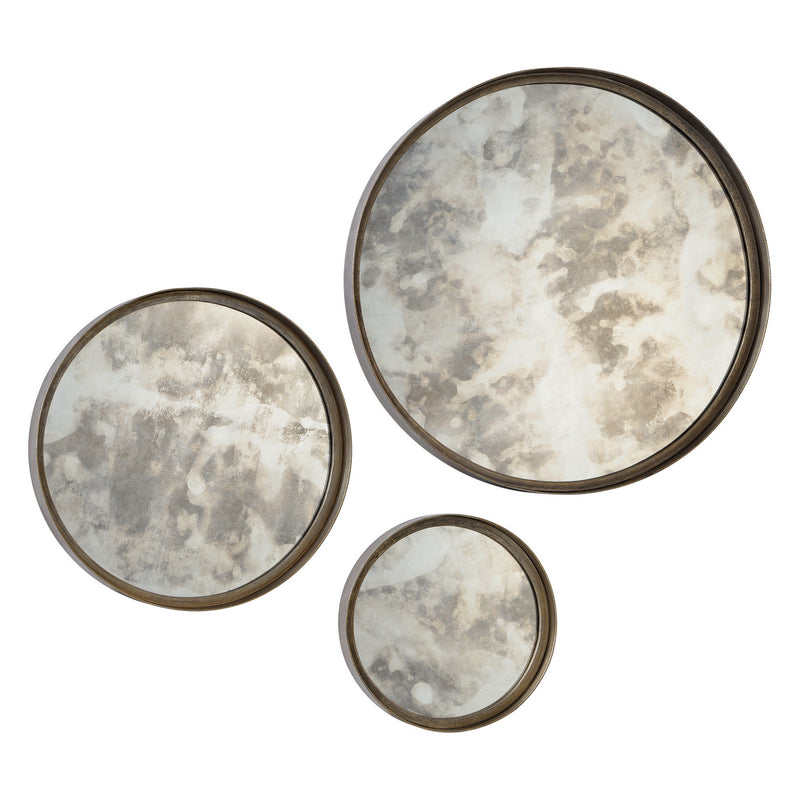 Renwil Shire Set Of 3s MT1499 Mirror, Antique Silver Finish - LightingWellCo