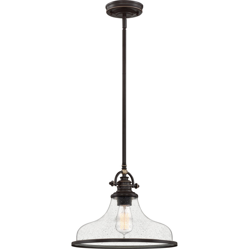 Quoizel GRTS2814PN One Light Pendant, Palladian Bronze Finish - LightingWellCo