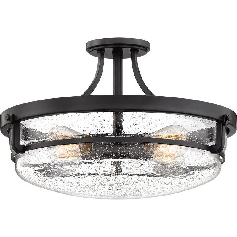 Quoizel QF3419PN Four Light Semi-Flush Mount, Palladian Bronze Finish - LightingWellCo