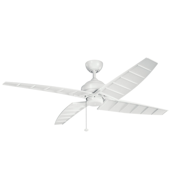 Kichler 300250MWH 60``Ceiling Fan, Matte White Finish - LightingWellCo