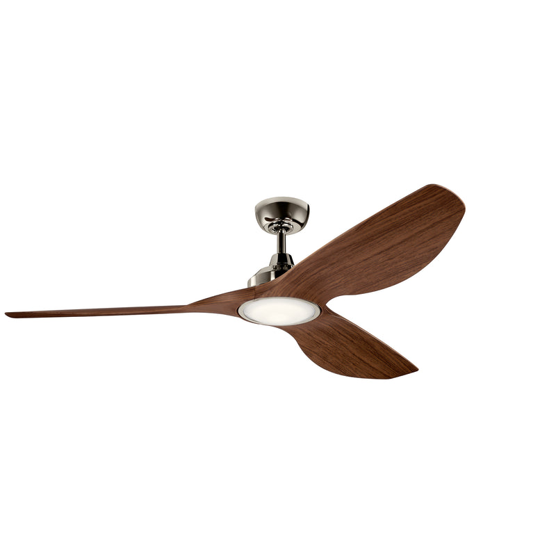 Kichler 300365PN 65``Ceiling Fan, Polished Nickel Finish - LightingWellCo