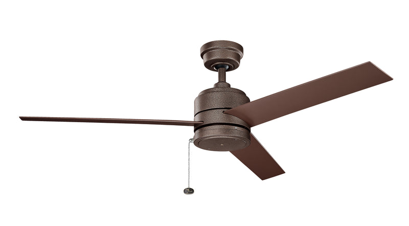 Kichler 339629WCP 52``Ceiling Fan, Weathered Copper Powder Coat Finish - LightingWellCo